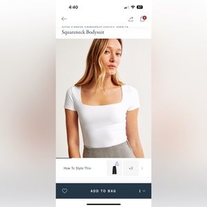 Abercrombie &Fitch bodysuit